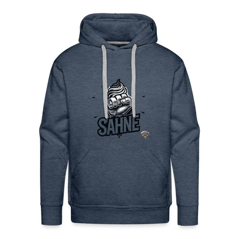 Männer Premium Hoodie - heather denim