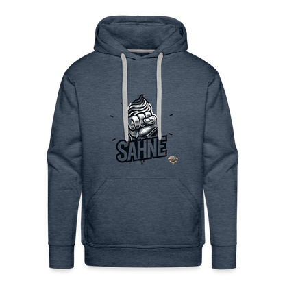 Männer Premium Hoodie - heather denim