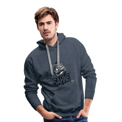 Männer Premium Hoodie - heather denim