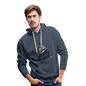 Männer Premium Hoodie - heather denim