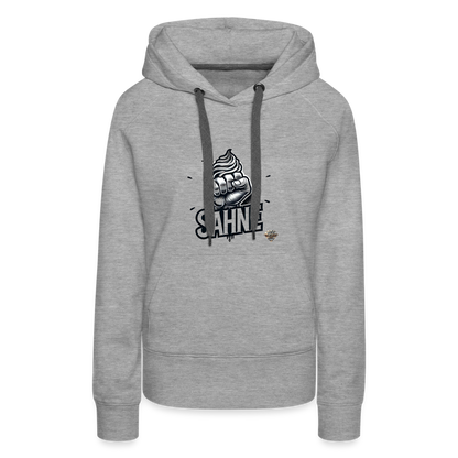 Frauen Premium Hoodie - Grau meliert