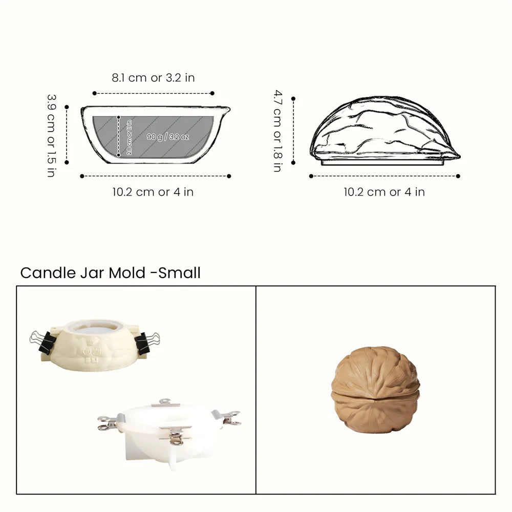 Walnussschale Silikonform