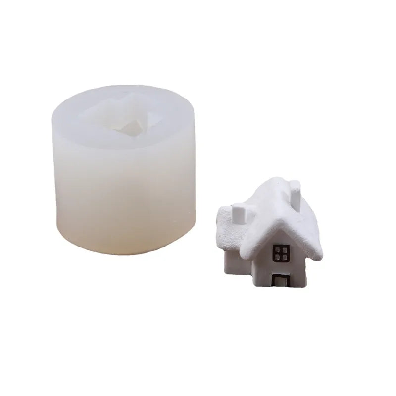 Silikongießform Weihnachtshaus