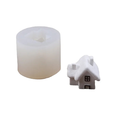 Silikongießform Weihnachtshaus