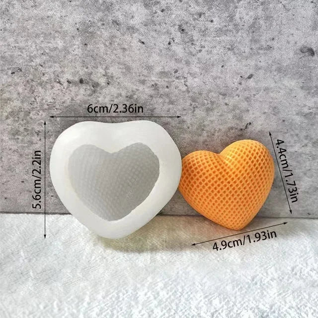 Gewebte Silikonformherzen