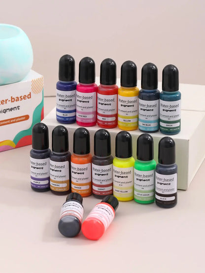 Wasser-basierte Farben zum einfärben des Gießpulvers