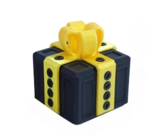 Auffällige Geschenkbox optional mit  Mittelfinger bestellbar