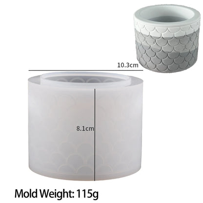 Runde Silikonformen für Kerzen oder als Vase