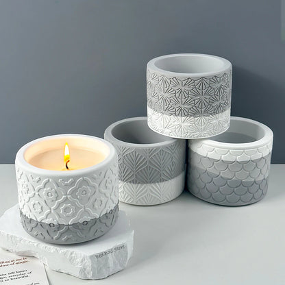 Runde Silikonformen für Kerzen oder als Vase