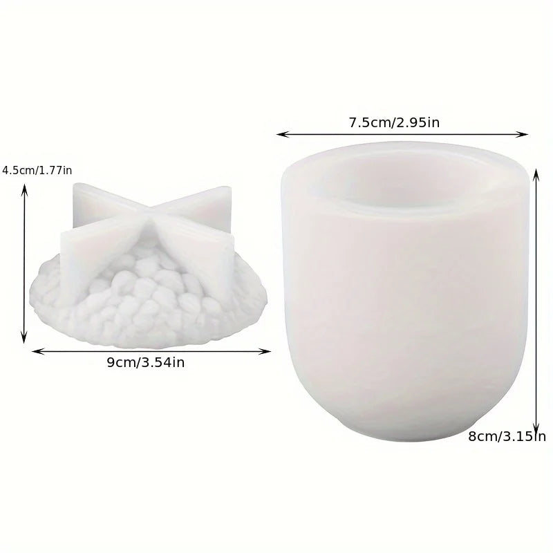 Tannenzapfenbehälter Silikonform