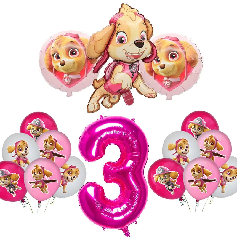 Paw Patrol Skye Geburtstag Dekoration Rosa