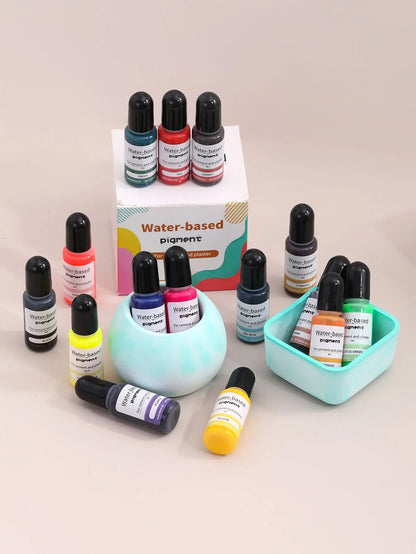 Wasser-basierte Farben zum einfärben des Gießpulvers