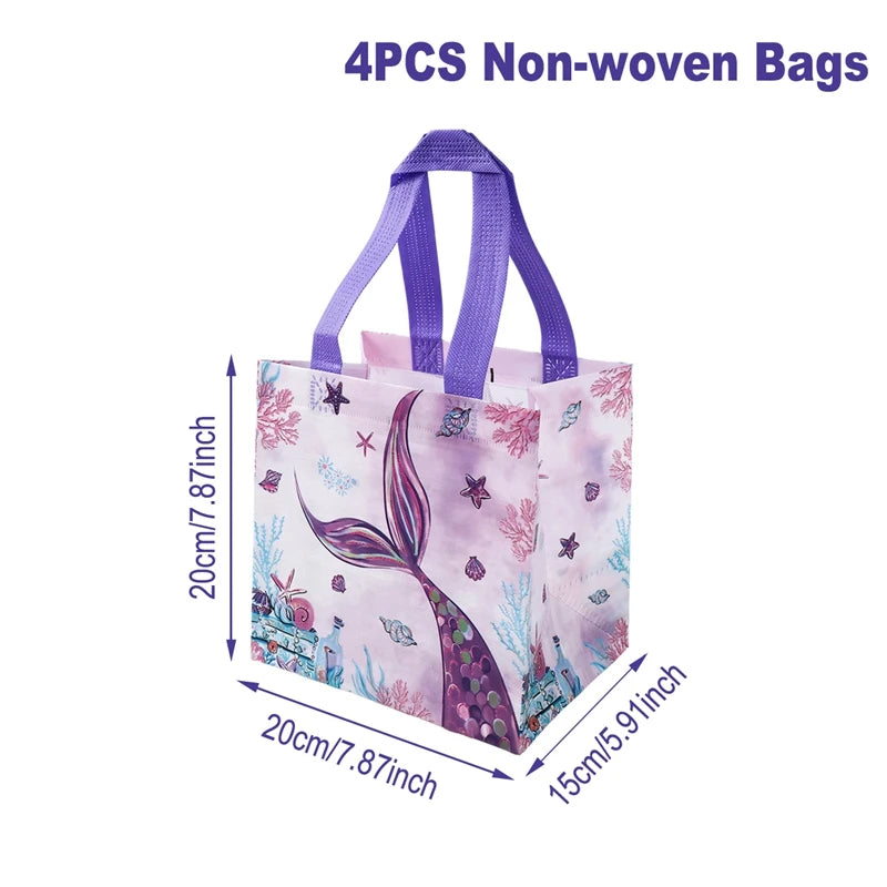 Meerjungfrau Partygeschenk-Taschen 4 Stück