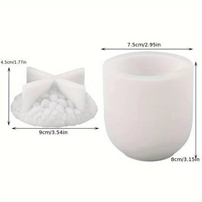 Tannenzapfenbehälter Silikonform