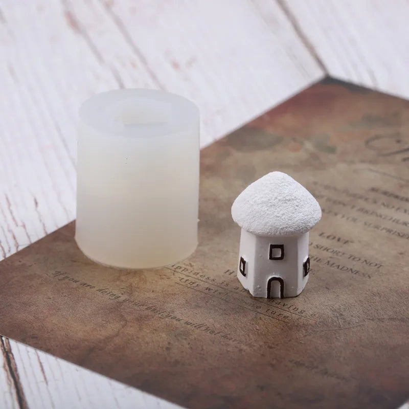 Silikongießform Weihnachtshaus