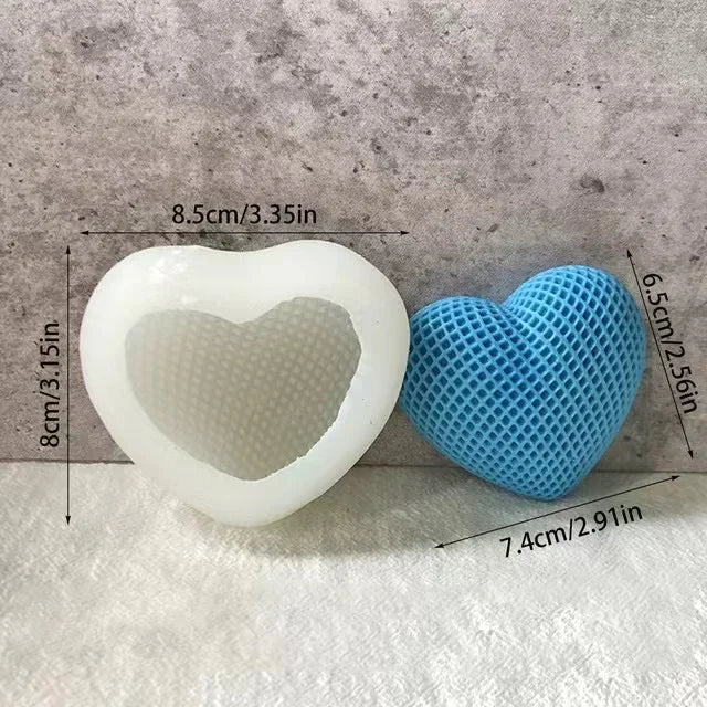 Gewebte Silikonformherzen