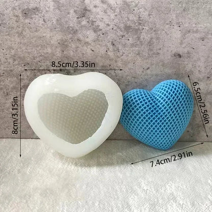 Gewebte Silikonformherzen