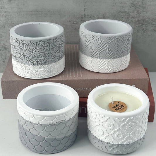 Runde Silikonformen für Kerzen oder als Vase