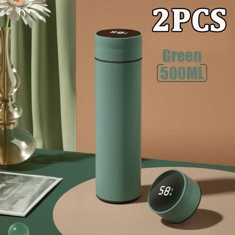 500 ml LED Edelstahl Thermosflasche mit digitaler Temperaturanzeige