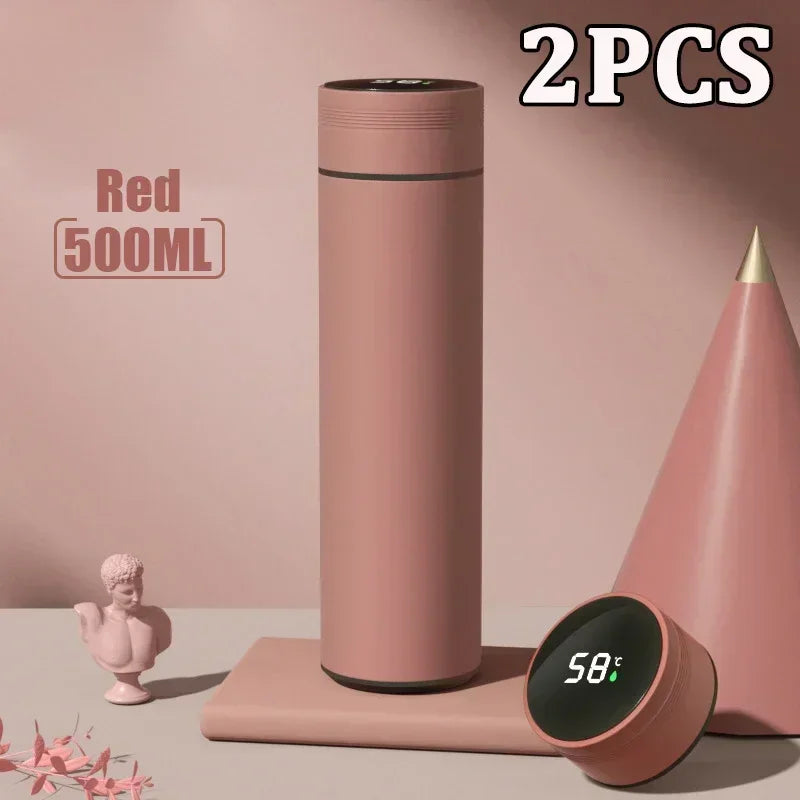 500 ml LED Edelstahl Thermosflasche mit digitaler Temperaturanzeige