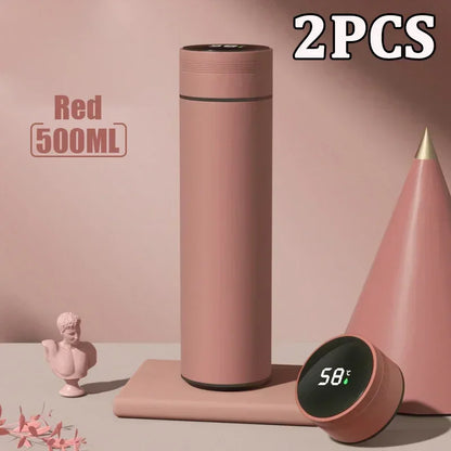 500 ml LED Edelstahl Thermosflasche mit digitaler Temperaturanzeige