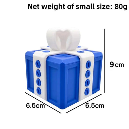 Auffällige Geschenkbox optional mit  Mittelfinger bestellbar