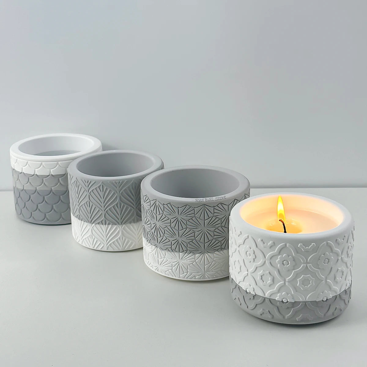 Runde Silikonformen für Kerzen oder als Vase