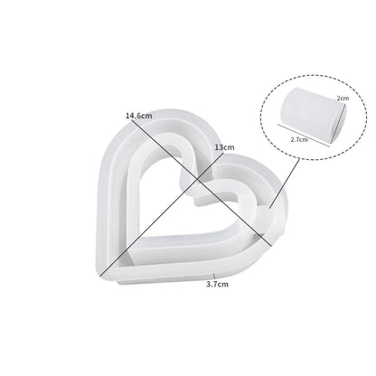 Herz-Kerzenständer Silikonform