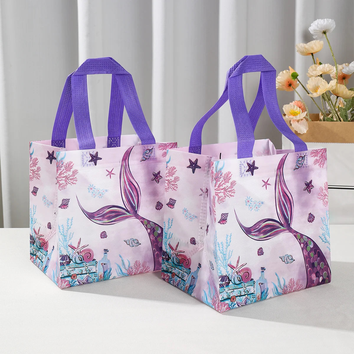 Meerjungfrau Partygeschenk-Taschen 4 Stück