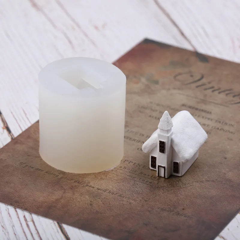 Silikongießform Weihnachtshaus