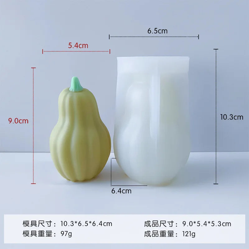 3D Silikon Kürbis