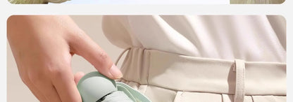 Faltbarer Mini Regenschirm mit schwarzer Gummilegierung