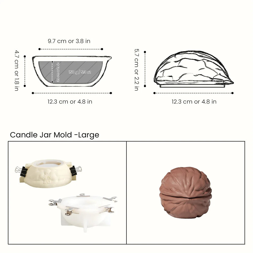 Walnussschale Silikonform
