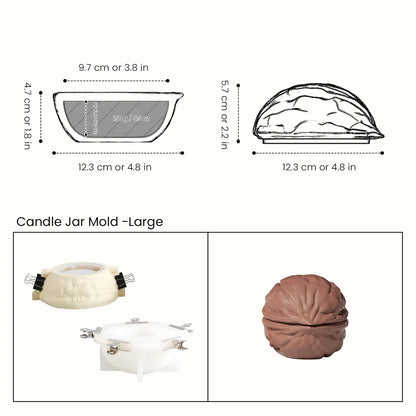 Walnussschale Silikonform