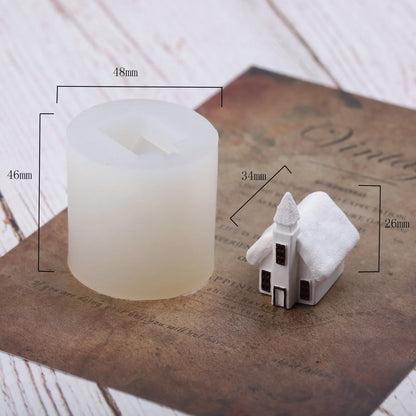 Silikongießform Weihnachtshaus