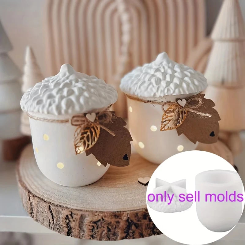 Tannenzapfenbehälter Silikonform