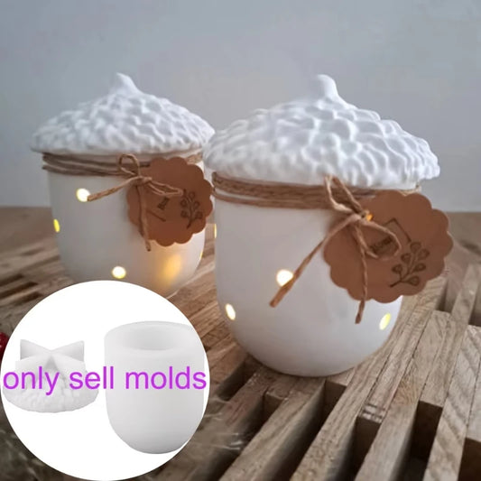 Tannenzapfenbehälter Silikonform