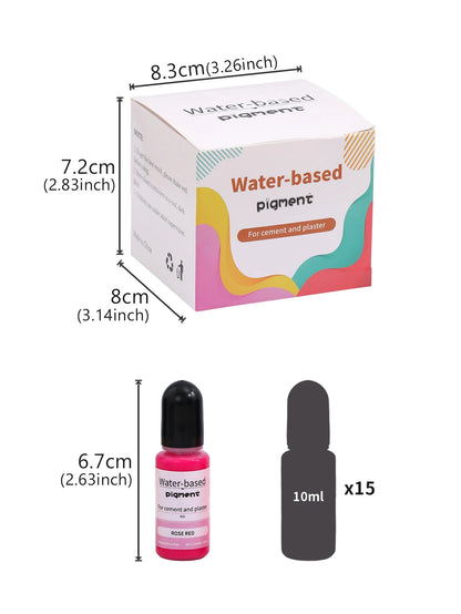 Wasser-basierte Farben zum einfärben des Gießpulvers