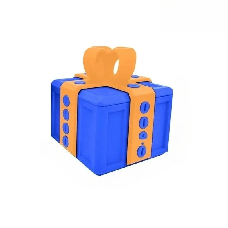 Auffällige Geschenkbox optional mit  Mittelfinger bestellbar