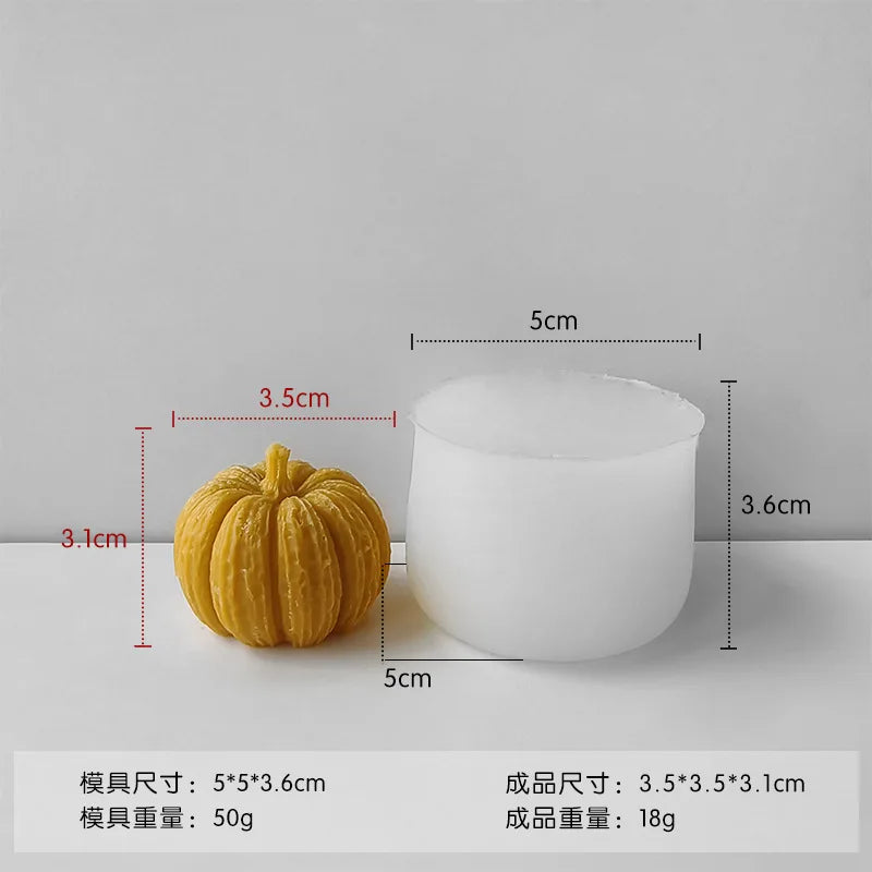 3D Silikon Kürbis