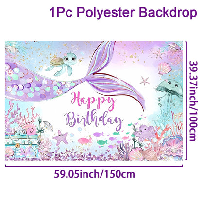 Meerjungfrauen Partyset‘s in vielen Varianten