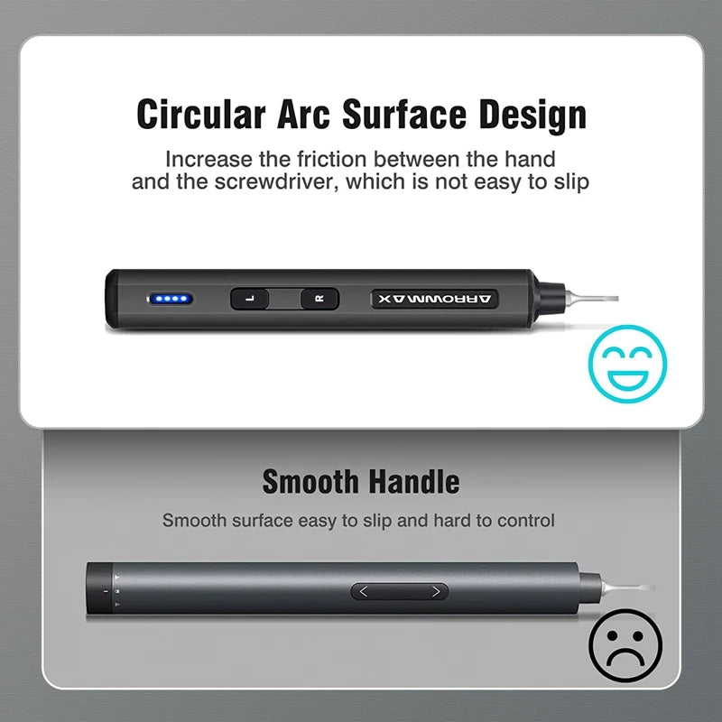 Mini Elektroschrauber Set 28 in 1 Magnetische Präzisionsbits Wiederaufladbarer Akkuschrauber