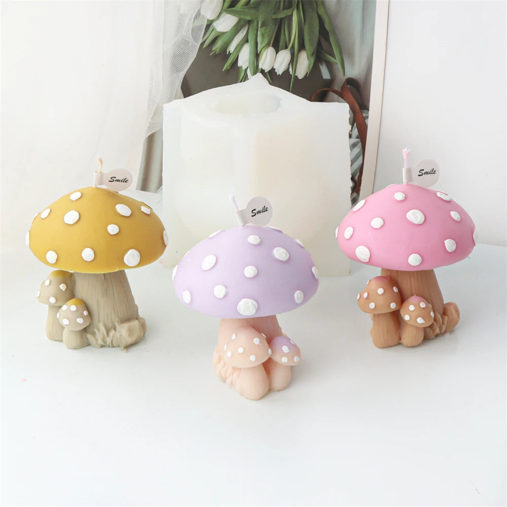 Süße Pilzsilikonformen