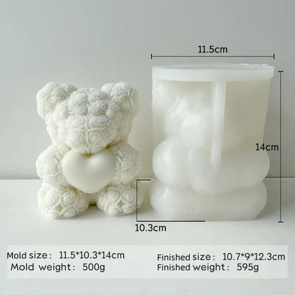 Süße Teddybären Silikonform